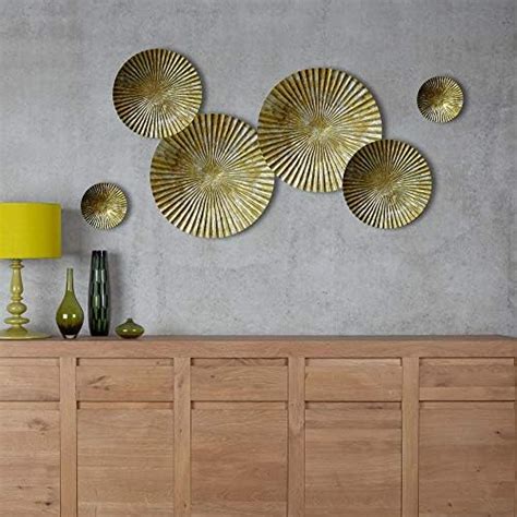 Craftter Round Metal Wall Art- Antique Abstract Wall Décor , Hanging ...