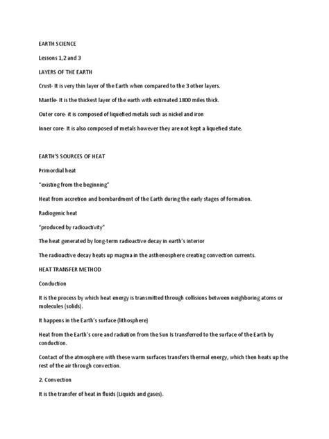 Image result for Earth Science Review Questions