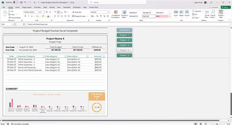 Image result for Project Budget Tracker. Excel Template