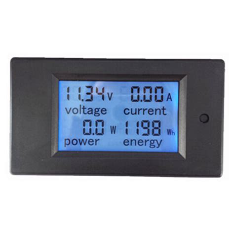 LCD Digital Panel Display Volt Amp Power Watt Meter DC 6.5~100V 50/100A ...