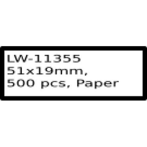 LW-11355 51mm x 19mm labels