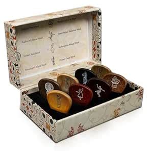 Kadence Heritage Wooden Guitar Picks – Set of 8 Handmade Picks with ...