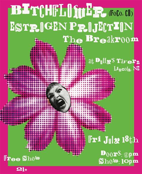 Bitchflower (CO), Estrogen Projection, Mouse Heart at Duffys, 1412 O St ...