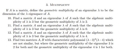 Image result for Linear Algebra Multiplicity