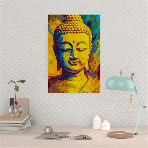 The Serenity Embrace - Buddha Head Art for Peaceful Vibes – Zenartbliss