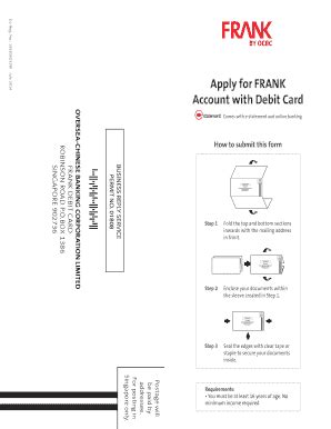 Fillable Online Form - Frank by OCBC Fax Email Print - pdfFiller