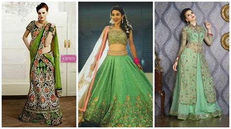 10 Wedding Lehengas In Pantone Colour Of 2017: Greenery – India's ...
