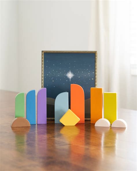 Modern Nativity Set Modern Wood Nativity Set Minimalist - Etsy