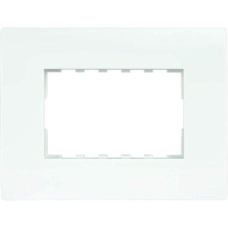 ANCHOR Polycarbonate Roma 3 Module Tresa Plate (Standard Size, White ...