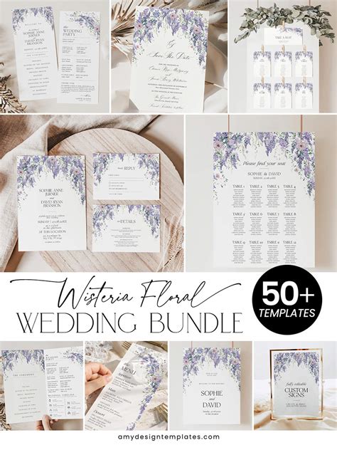 Wedding Invitation Bundles - Amy Design Templates