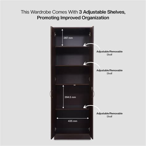 Merlin 2-Door Wardrobe – Engineered Wood, Lockable | Buy Online India ...