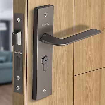 Plantex Heavy-Duty Door Lock Set - Main Door Lock Handle Set/ 6-Lever ...