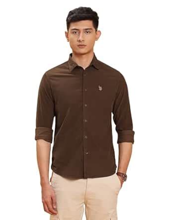 U.S. Polo Assn. Denim Co. Men's Pure Cotton Slim Fit Shirt : Amazon.in ...