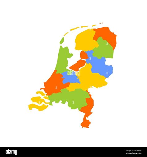 Netherlands political map of administrative divisions - provinces ...