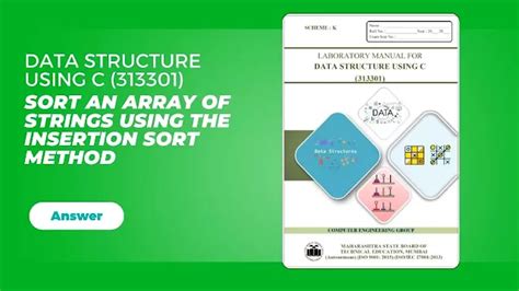 DSU 313301 Practical No.11: Write a ‘C’ Program to Sort an Array of ...