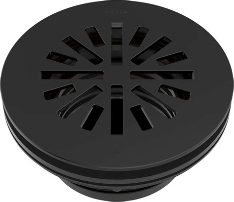 Brandclub - Delta Faucet 4 Inch Round Shower Floor Drain Black, Shower ...
