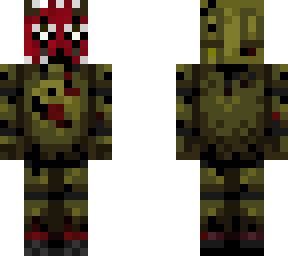 Springtrap (Open Mask) | Minecraft Skin