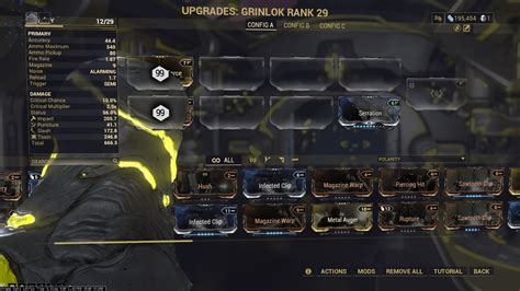 Image result for Warframe Mod Screen