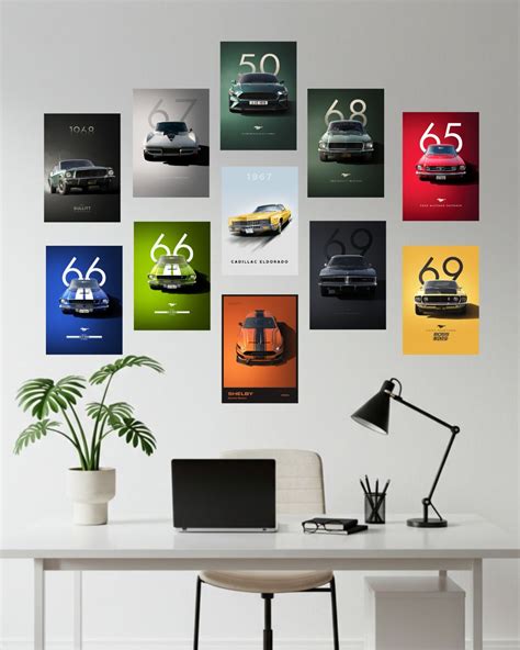 Pack of 11 Classic Car Posters - Best Seller – Drag pixels