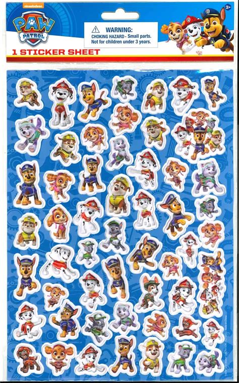 Buy Innovative Designs, LLC Paw Patrol Raised Sticker Sheet – 1 Puffy ...