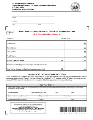 WV DoR IT-103 2020-2026 - Fill out Tax Template Online