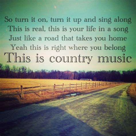 This is Country Music -- Brad Paisley (LYRICS!) | Country music quotes ...