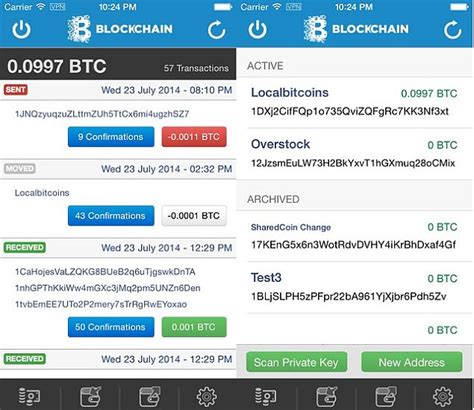 Bitcoin Blockchain App 的图像结果