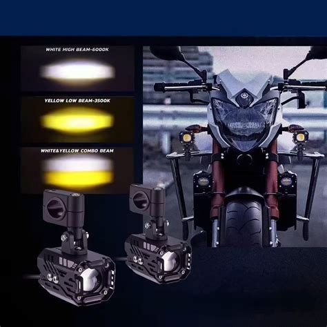 LBC MOTO P100 Auxiliary Driving Light Dual color 80W with Wireless Swi
