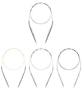 MOOLYAVAAN Products Aluminium Fix Circular Knitting Needles Pins 80cm ...