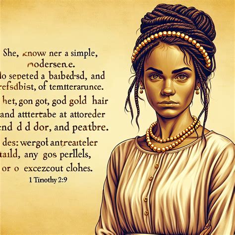 What does 1 Timothy 2:9 mean? | Bible Art