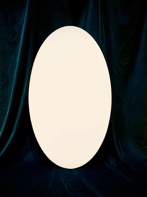 Oval White Acrylic Structure (36 x 21 Inches) – SD Fine Arts