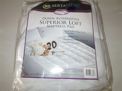 Sertapedic Down Alternative Superior Loft Queen Mattress Pad : Amazon.in
