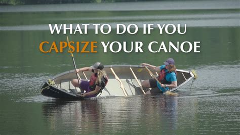 Image result for Capsized Canoe Self-Rescue