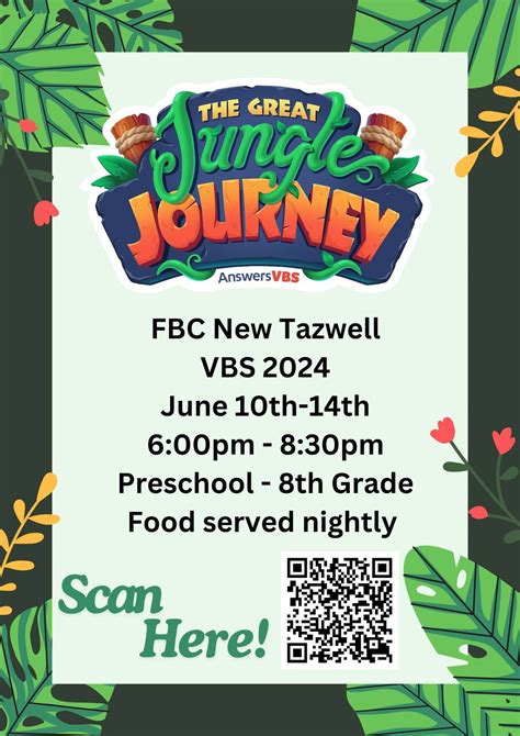 Jungle Journey VBS - 2024, 814 Buchanan Rd, New Tazewell, TN, United ...