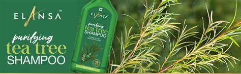 Buy Elansa Purifying Tea Tree Shampoo - No Parabens, Color, Sulphates ...