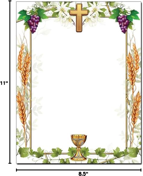 TheImageShop Communion Letterhead Letterhead Laser & Inkjet India | Ubuy