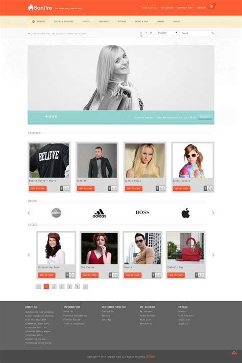 html购物网站模板,网页模板,素材免费下载 - 绘艺素材网