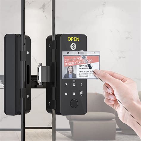 Buy Bestom Hard Plastic Badge Holder, Horizontal Badge Holder, Id Card ...