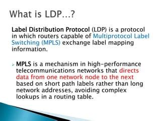 Image result for Label Distribution Protocol