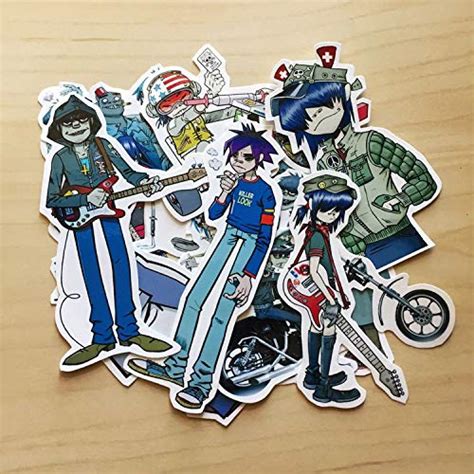 Blur Band Gorillaz Stickers 10 Pcs Cute Funny Waterproof Stickers ...