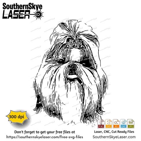 Buy Shih-tzu Svg Png Jpg Ai Dxf File Online in India - Etsy