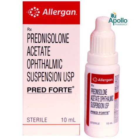 Pred Forte Ophthalmic Suspension 10 ml Price, Uses, Side Effects ...