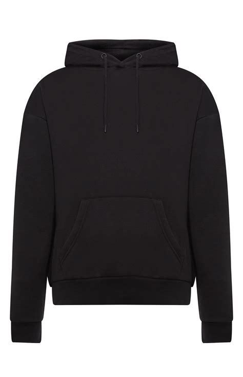 Sudadera lisa negra con capucha | Sudaderas lisas, Capucha negra ...