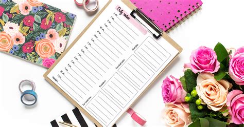 Daily Routine Planner Printable 的图像结果