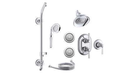 Kohler K-BANCROFT-DSMS25HR-4PE-CP Bancroft Thermostatic HydroRail Eco ...