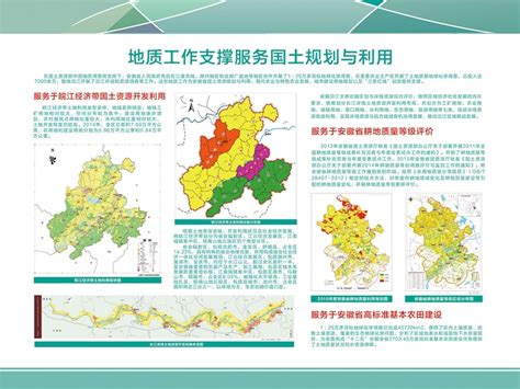地质调查成果服务于合肥市经济社会发展和生态文明建设展板_中国地质调查局