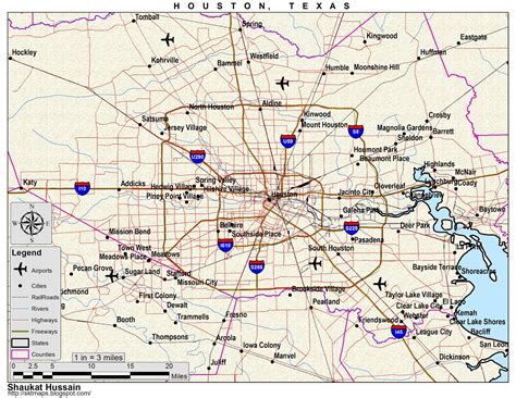 Printable Map Of Houston