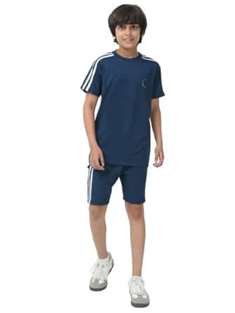 Buy CHILINS Kids Boys Girls Active Wear Solid sports Dry fit Tshirt ...