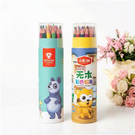 Cute Cartoon 24-Color Pencil Tube – Giftoo