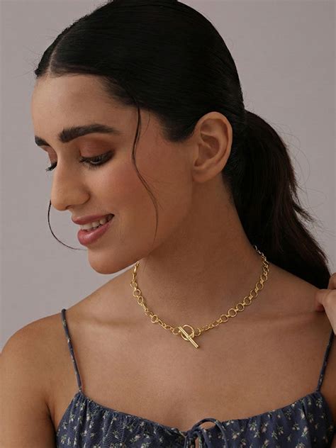 Isla Polished Toggle Necklace for Women – True Silver